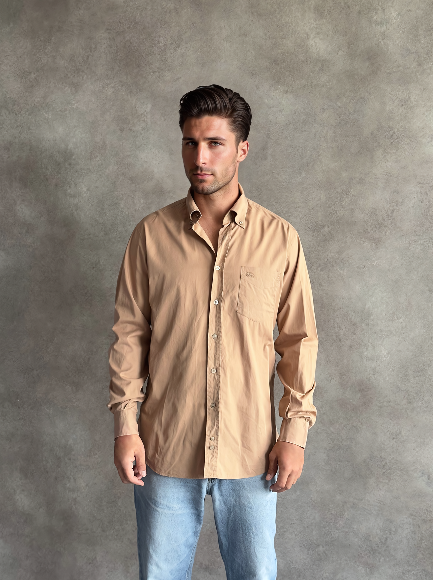 Camisa Burberry Marrón Vintage (L)