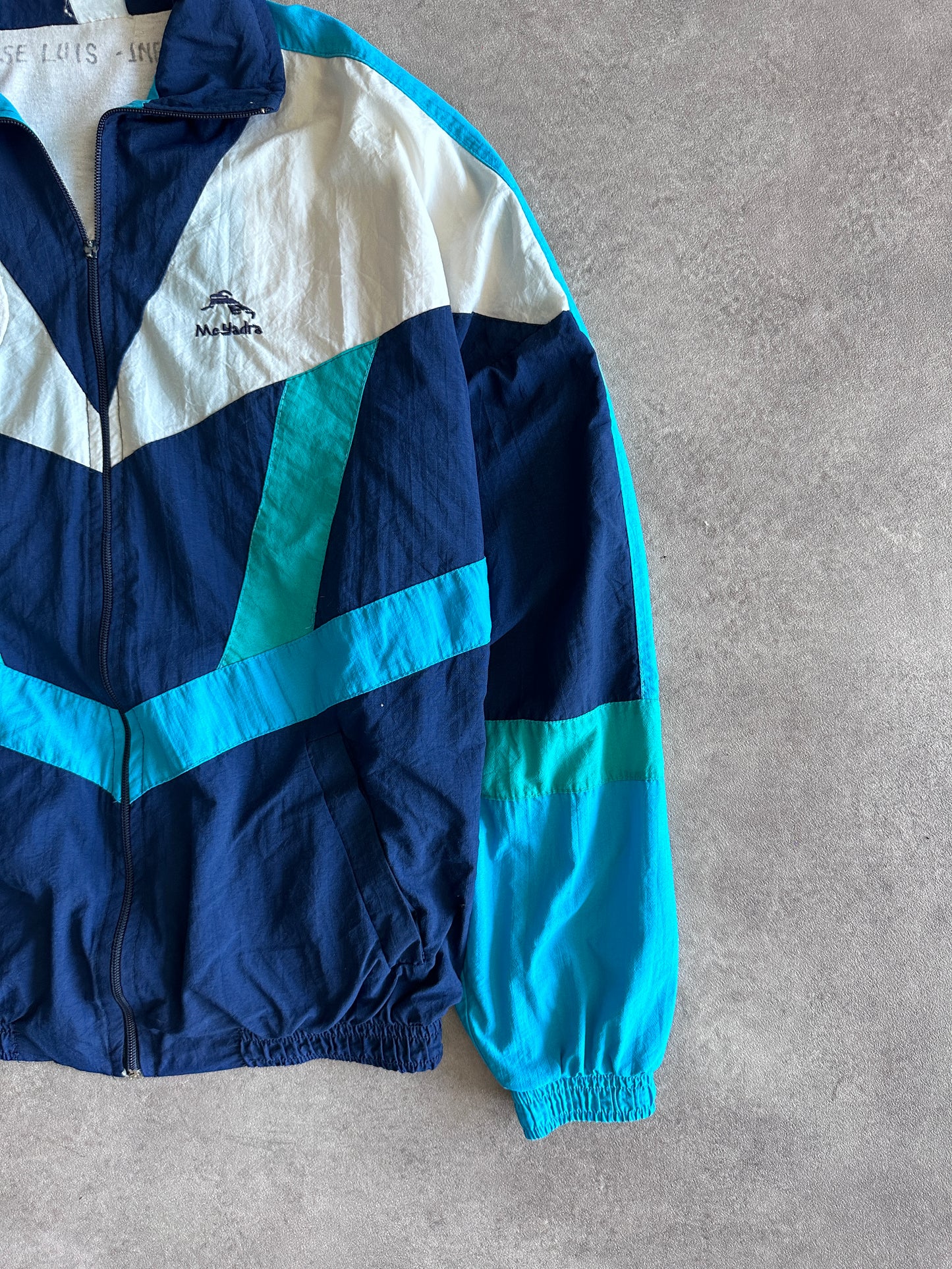 Adidas Jacke Blau und Weiß Vintage 00er Jahre (S)