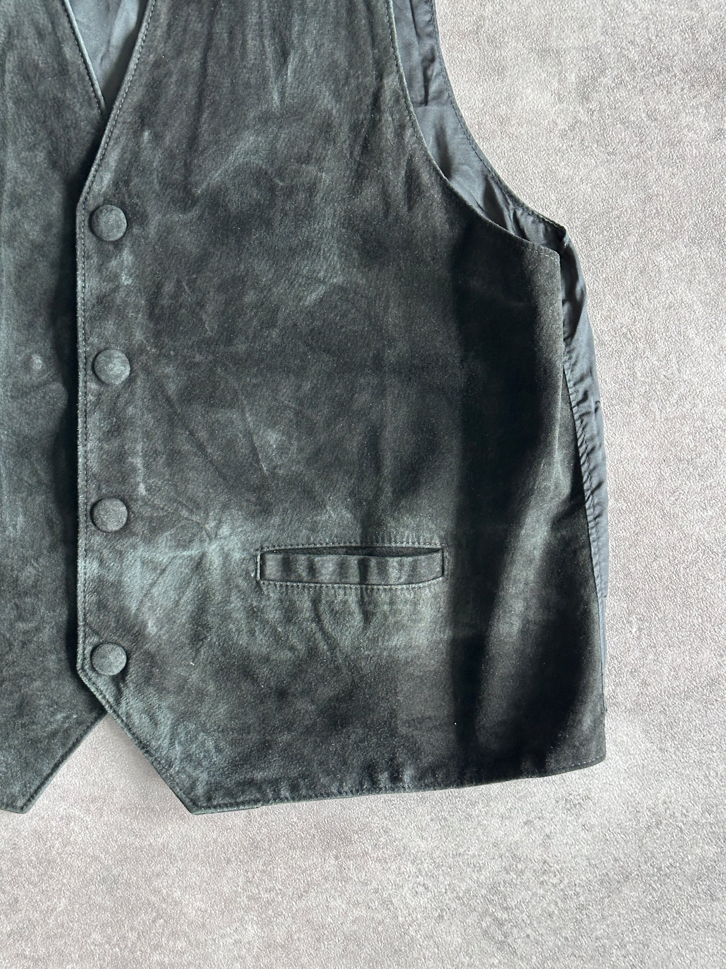 Vintage Leather Vest (M)