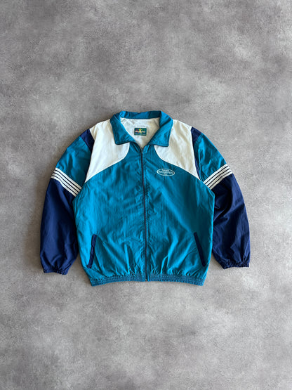 Adidas Jacke Blau und Weiß Vintage 00er Jahre (S)