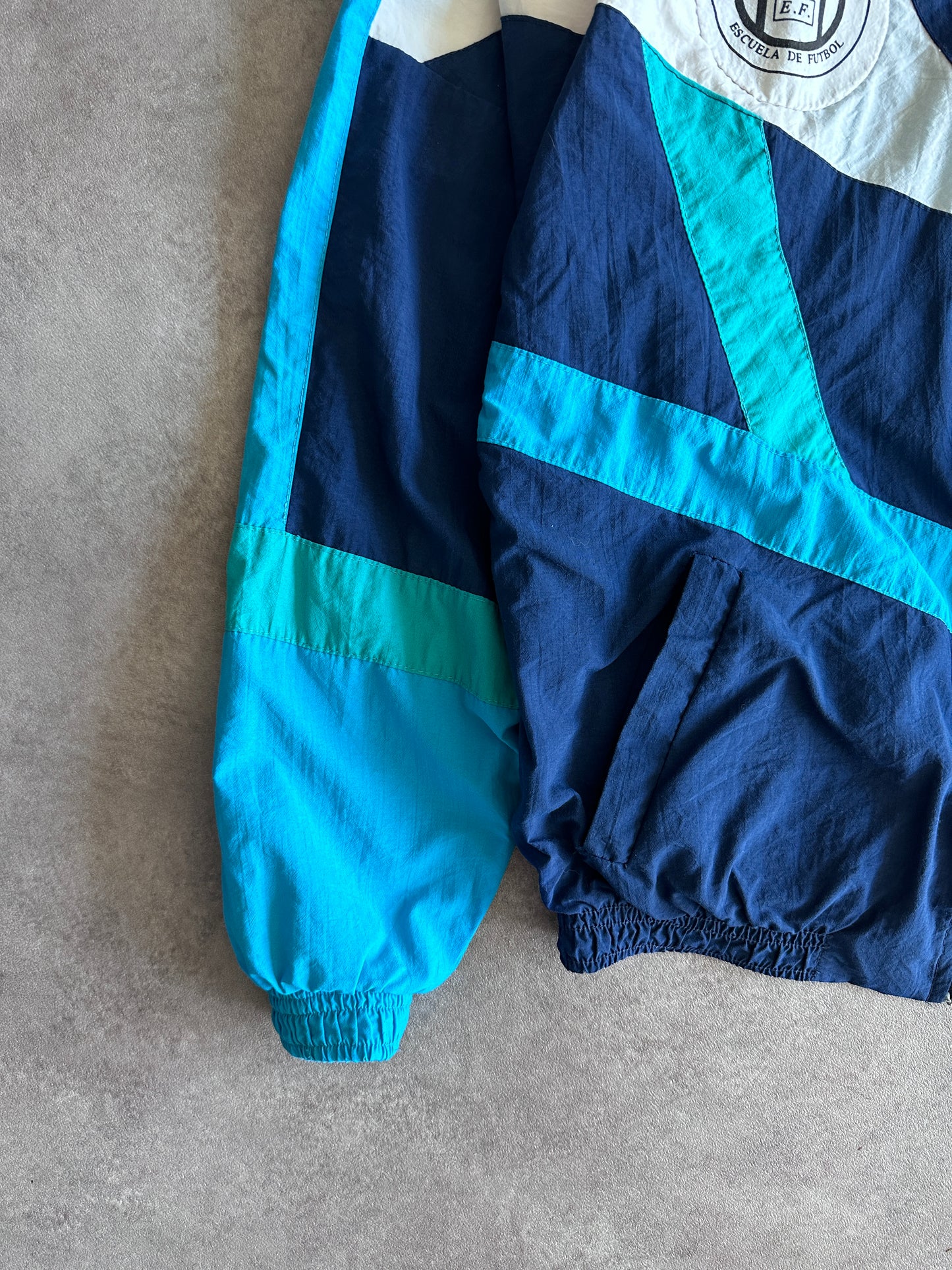 Adidas Jacke Blau und Weiß Vintage 00er Jahre (S)