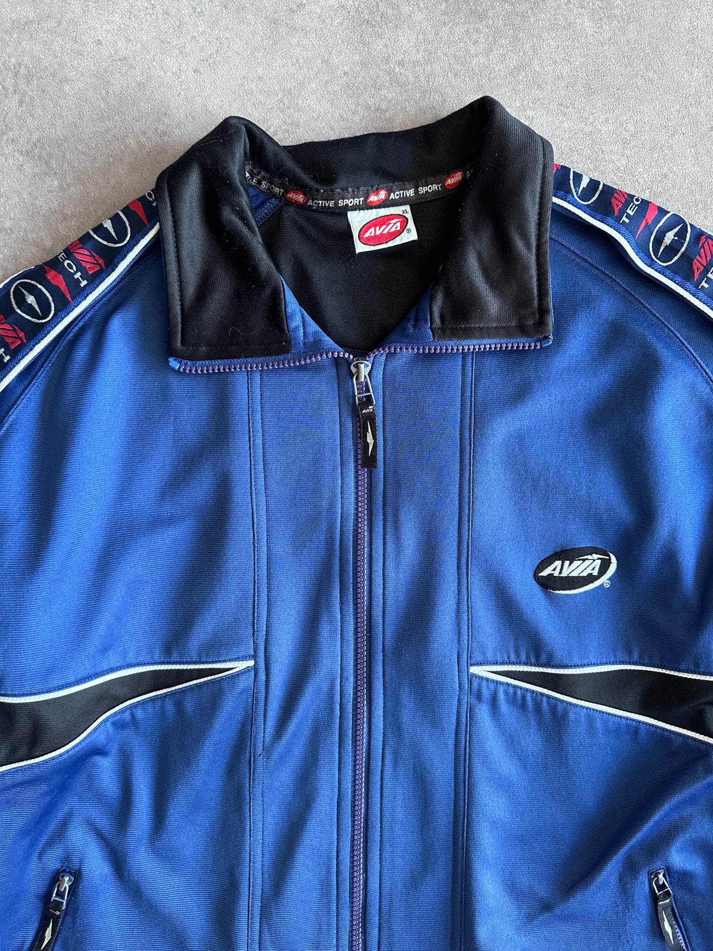 Adidas Jacke Blau und Weiß Vintage 00er Jahre (S)