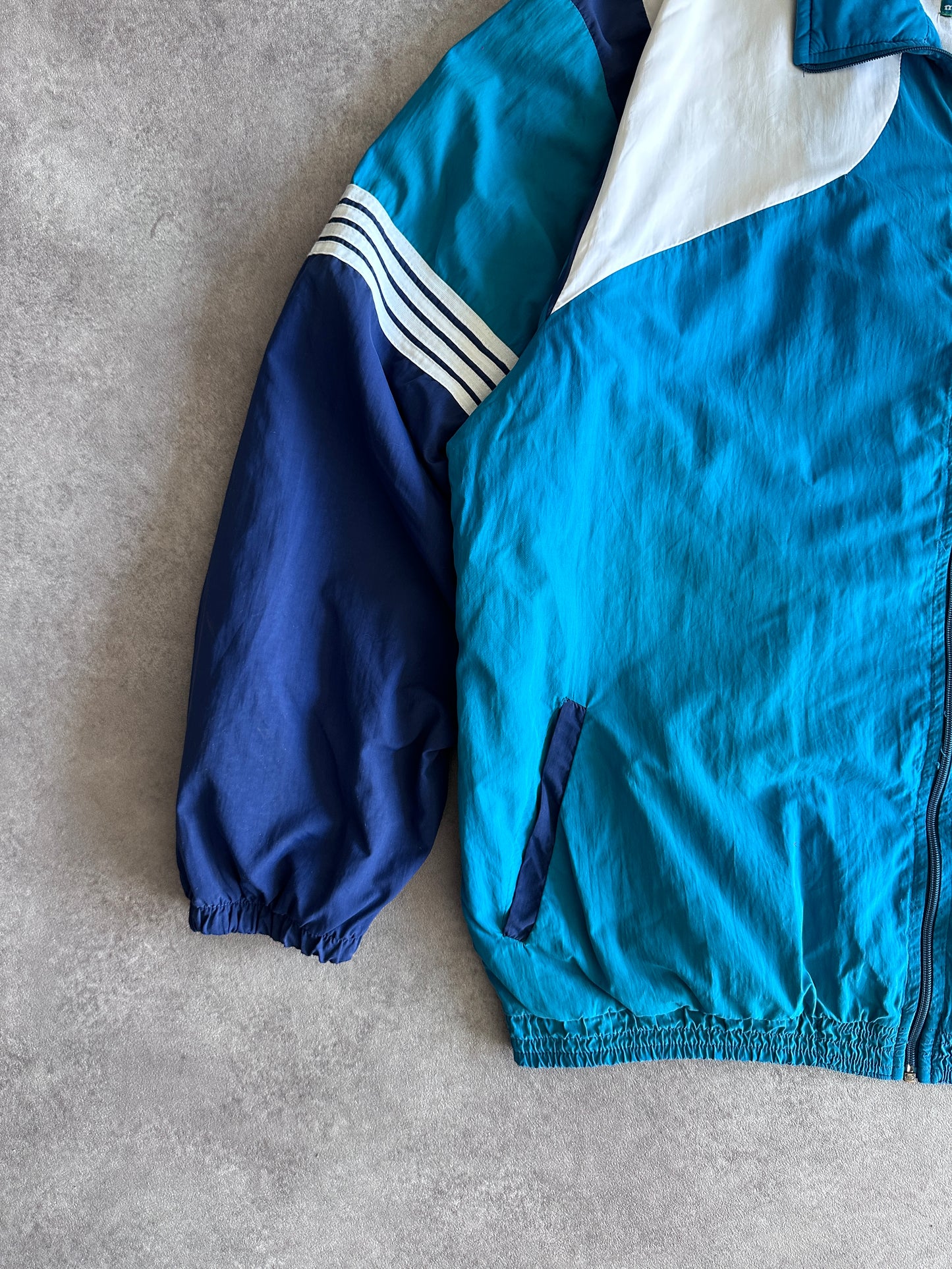 Adidas Jacke Blau und Weiß Vintage 00er Jahre (S)