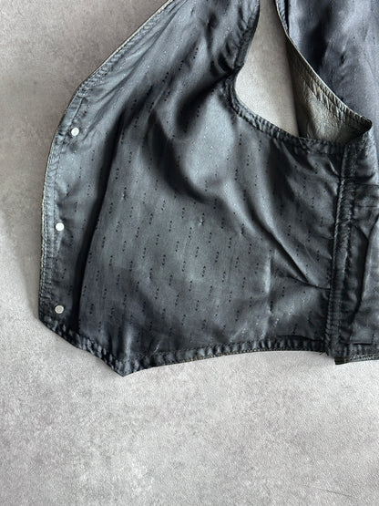 Women's Vintage Leather Vest (M)