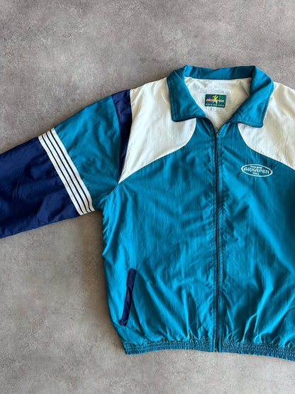 Adidas Jacke Blau und Weiß Vintage 00er Jahre (S)