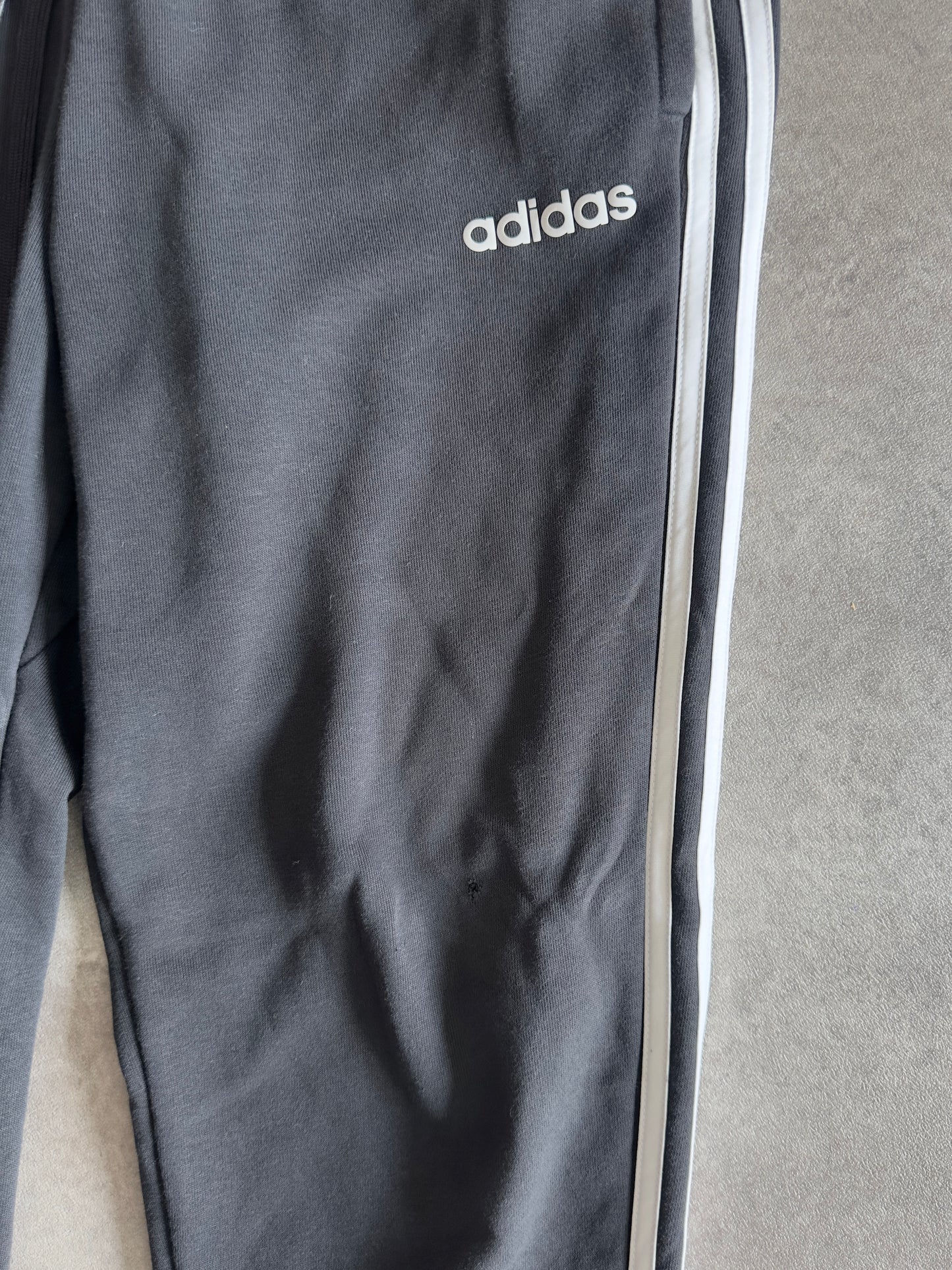 Pantalón Chandal Adidas Negro y Blanco Vintage 90s (36)