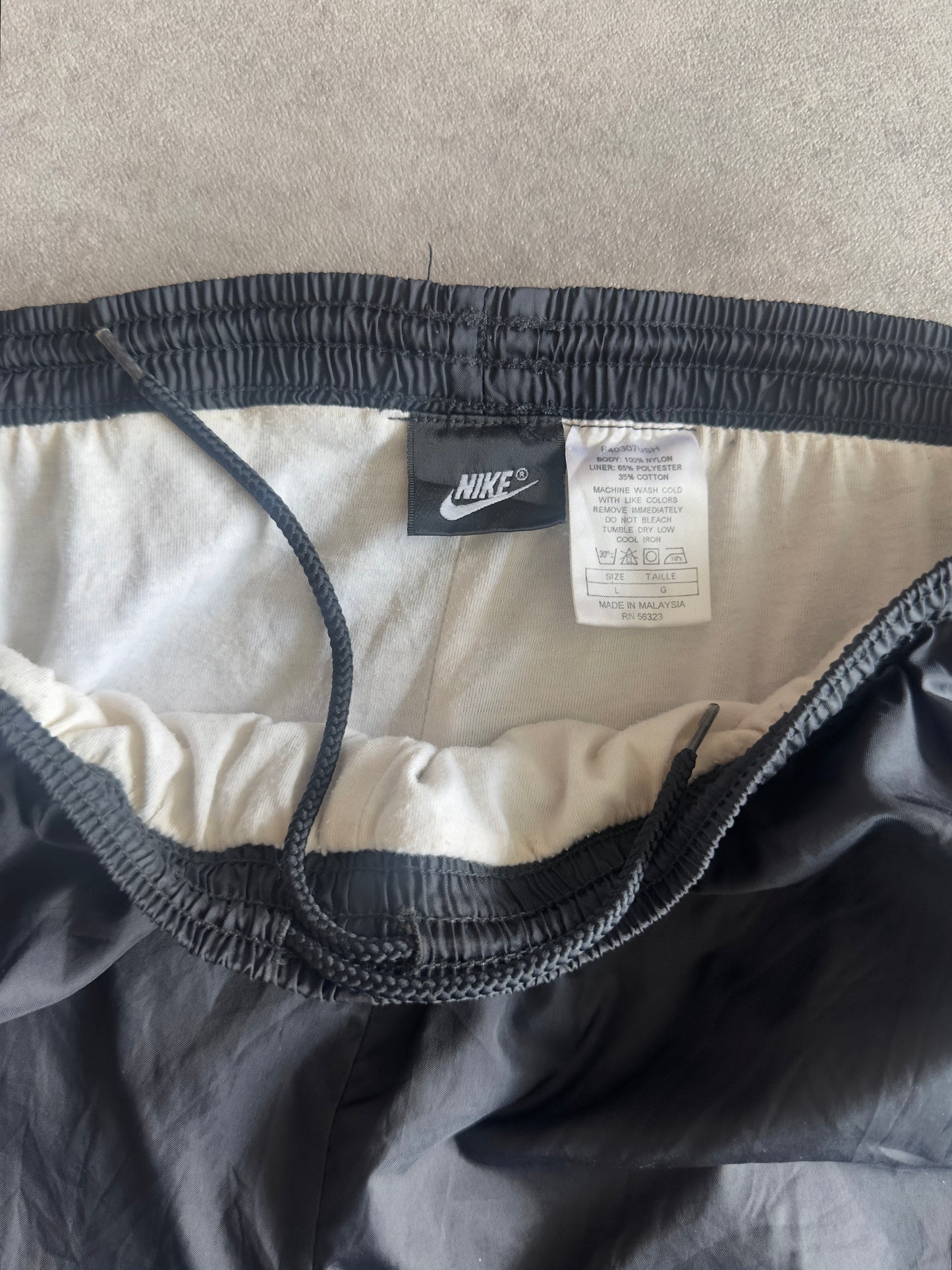 Nike Track Track Hose Schwarz und Blau Vintage 00er Jahre (XS)