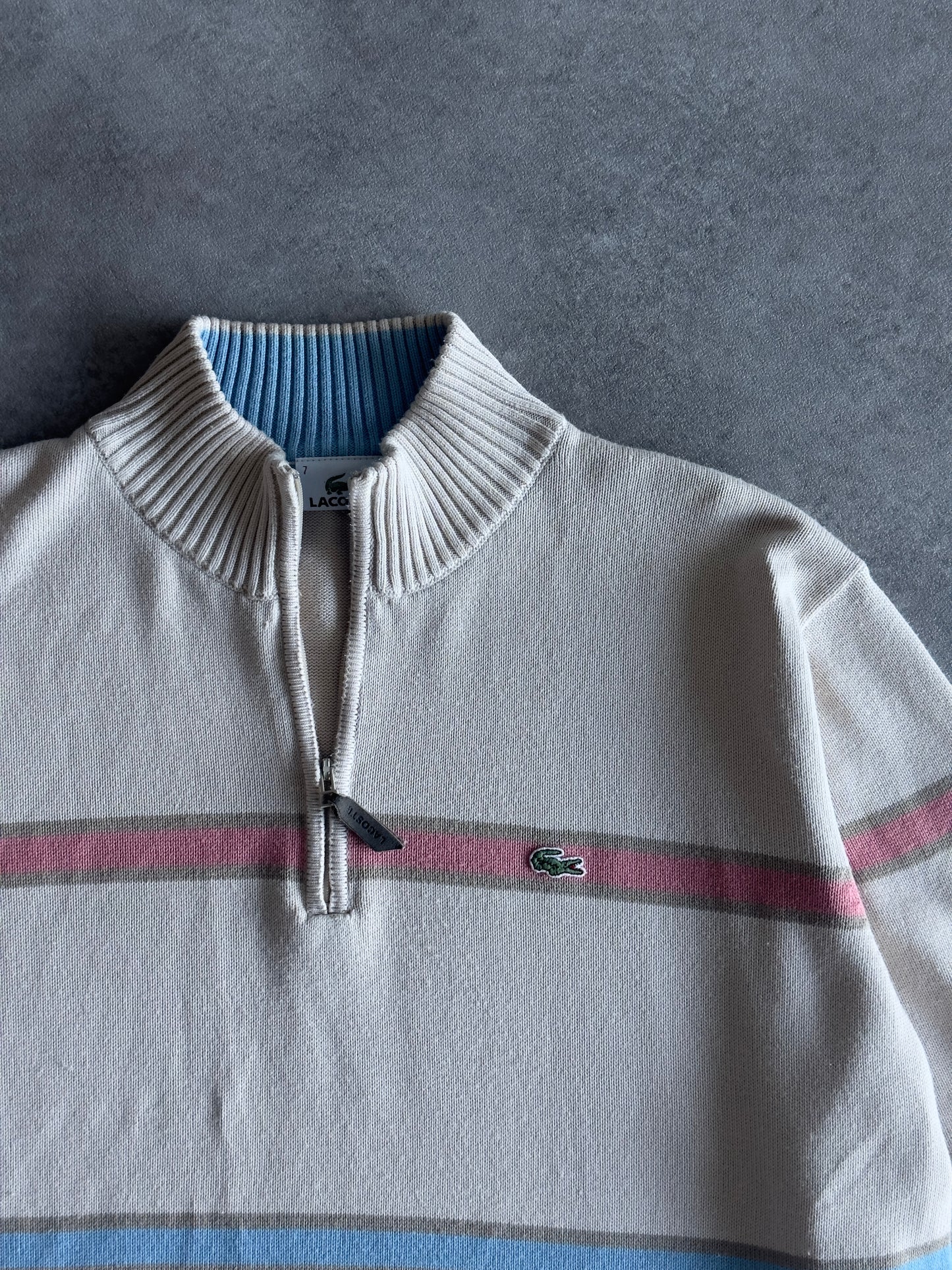 Jersey Zip Up Lacoste Vintage 00s (L/XL)