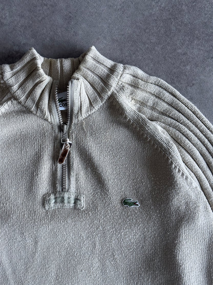 Lacoste Vintage 00er-Pullover mit Reißverschluss (M)