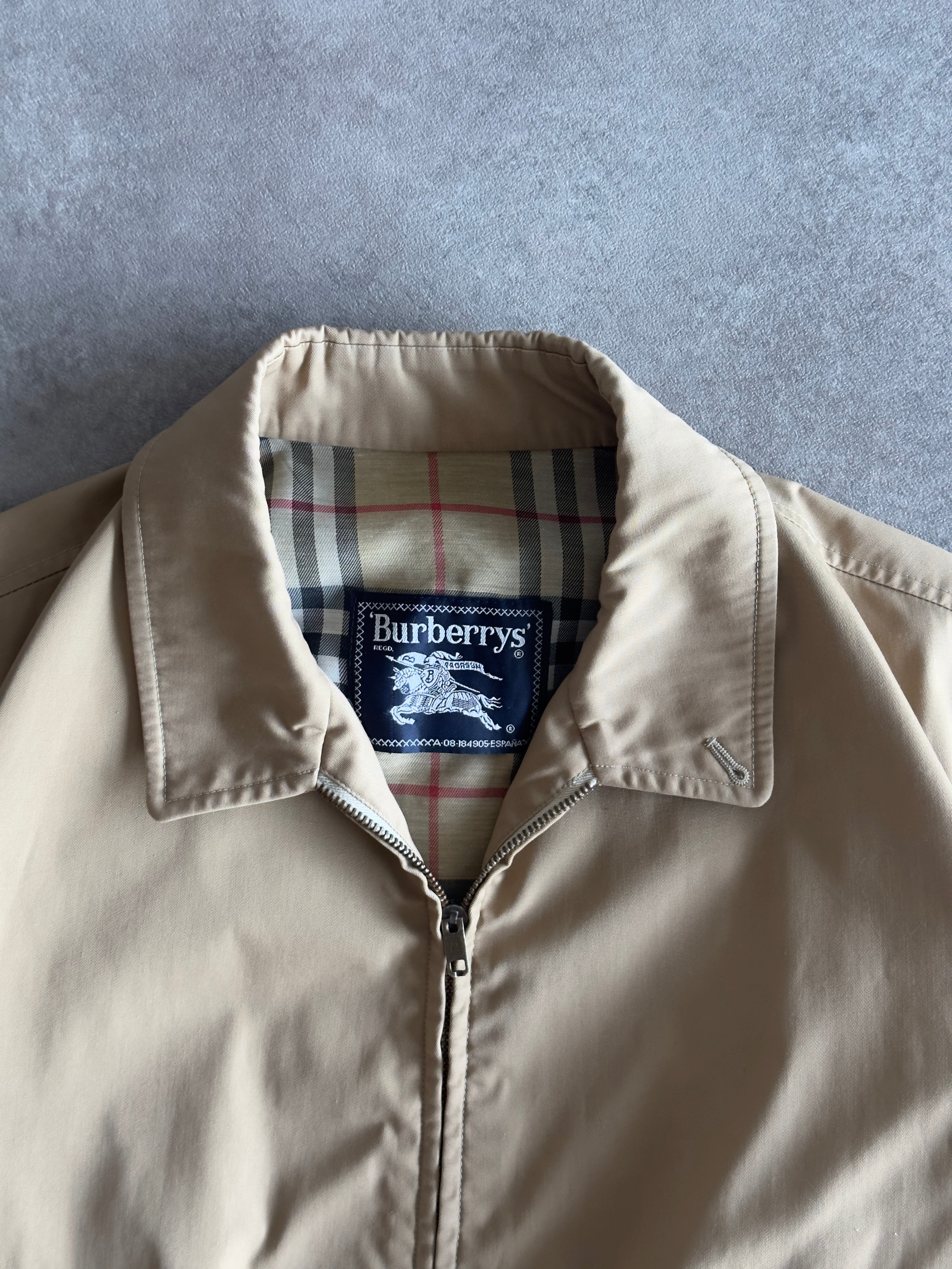 VINTAGE BURBERRY 80s Bomber Jacket Winter blouson Nova Check