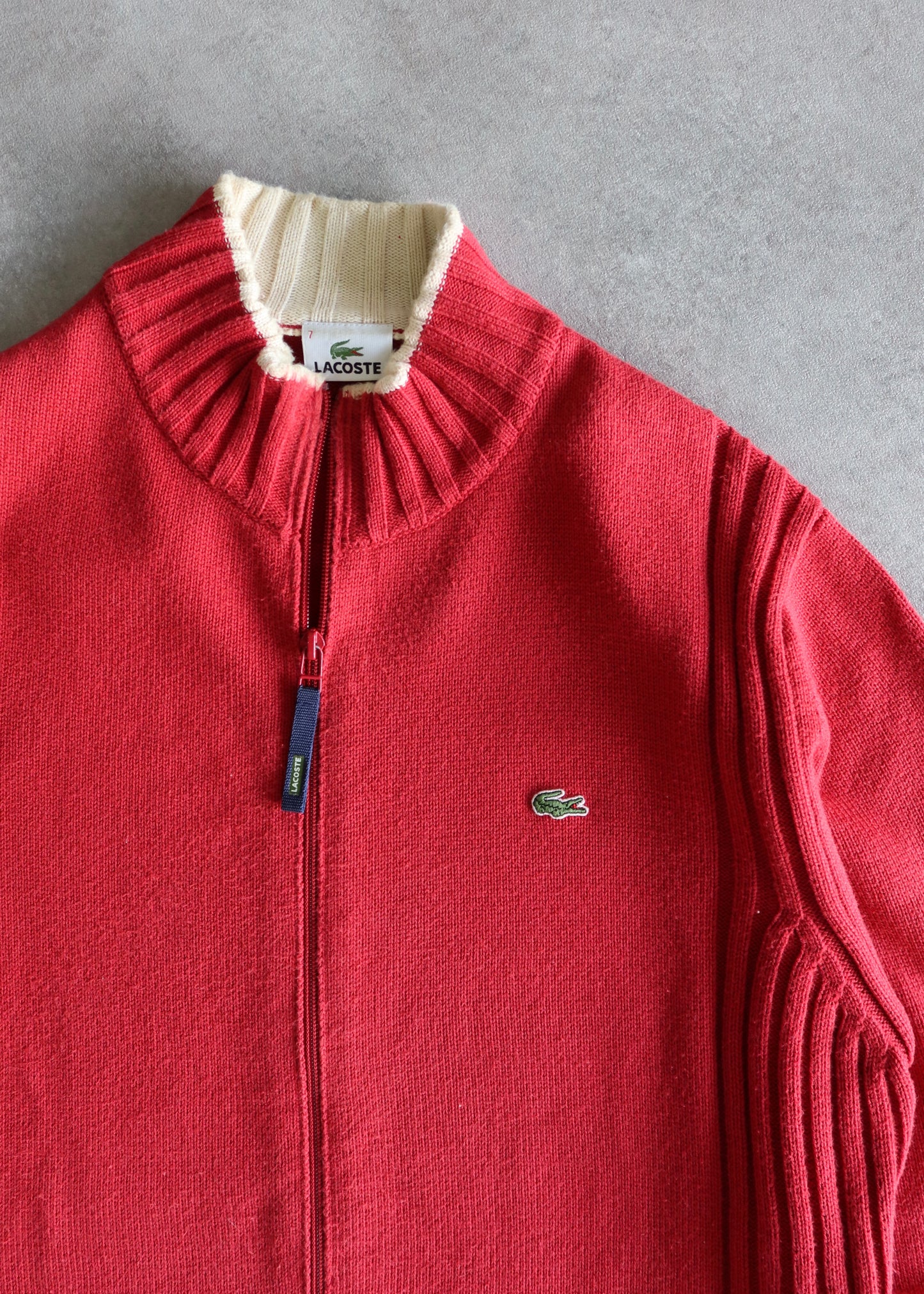 Lacoste Vintage 00s Knitted Jacket (L/XL)