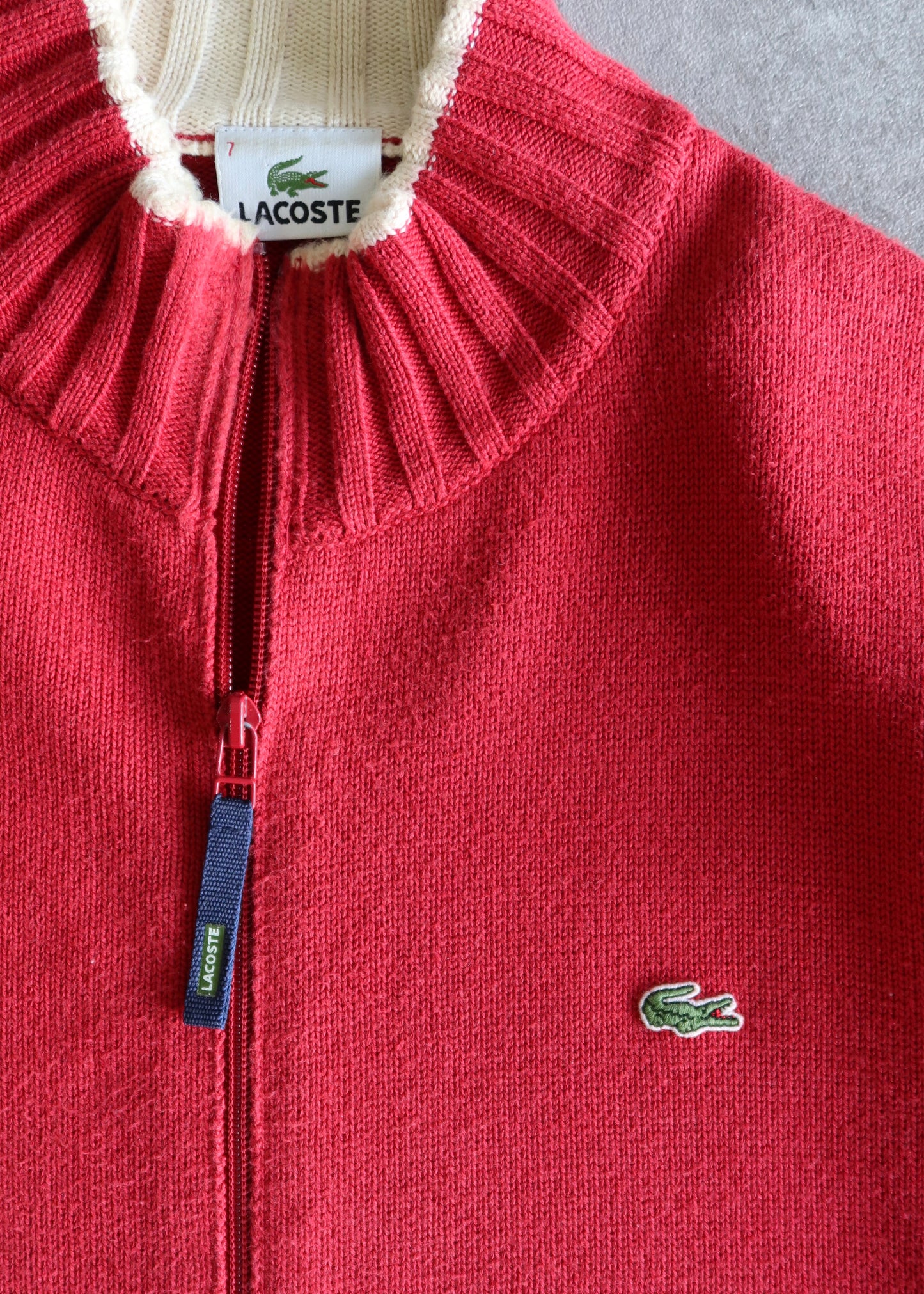 Lacoste Vintage 00s Knitted Jacket (L/XL)