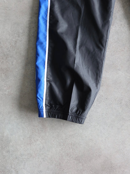 Nike Track Track Pants Black and Blue Vintage 00s (XS)