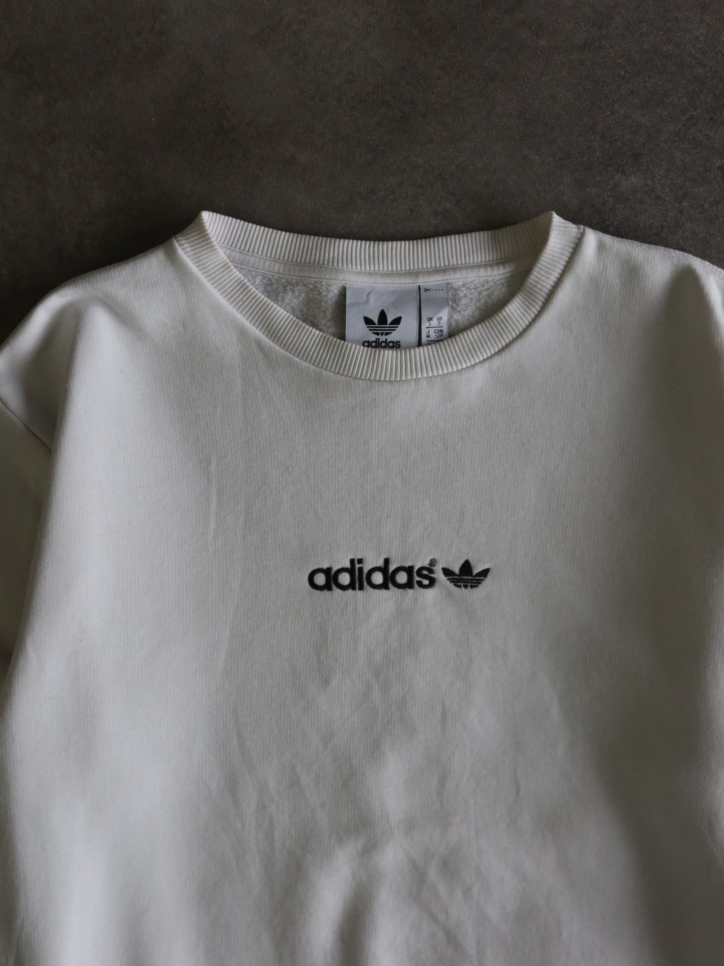 Sudadera Adidas Blanca Vintage 90s (S-M)