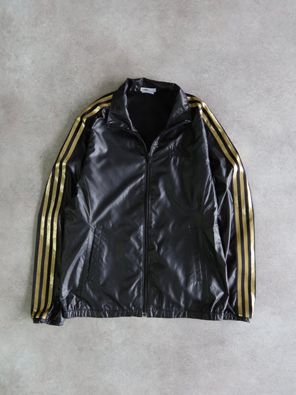 Vintage 00er Schwarze Adidas Jacke (XS)