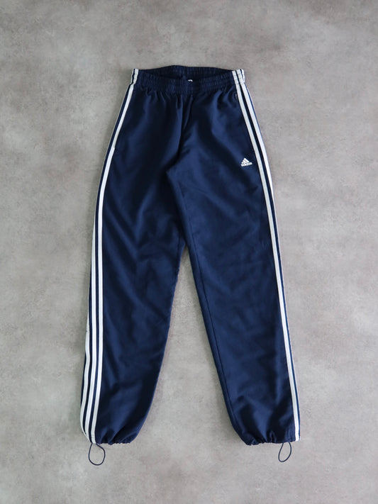 Adidas Blau und Weiß Vintage 00er Jahre Hose (S)