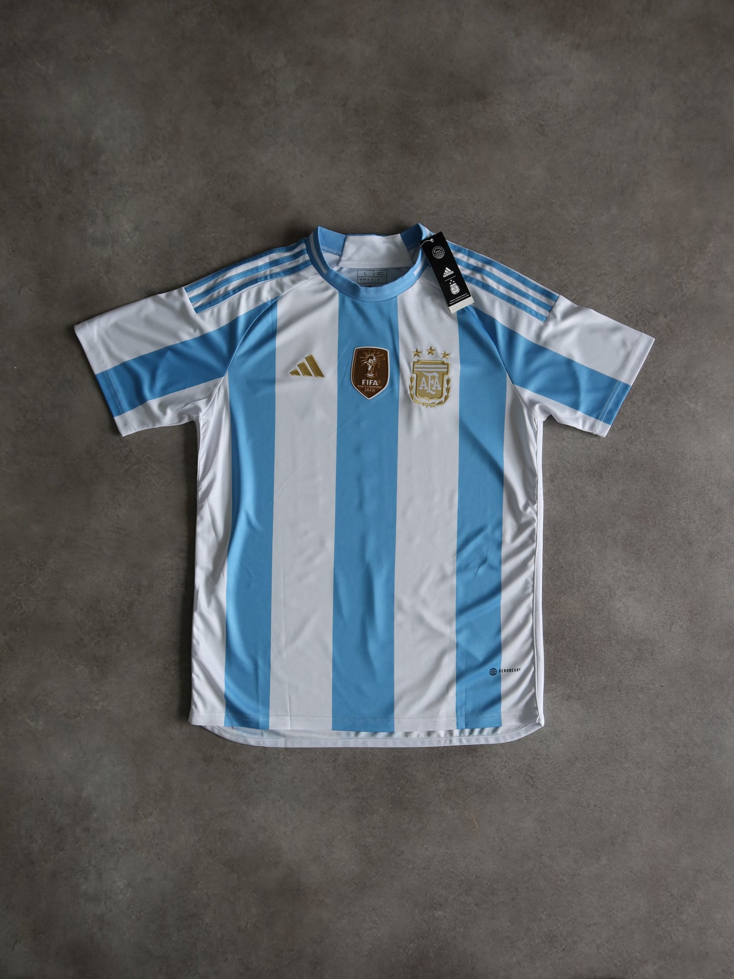 Argentinien Weltmeister 10 Messi 2022 Fußballtrikot (L)