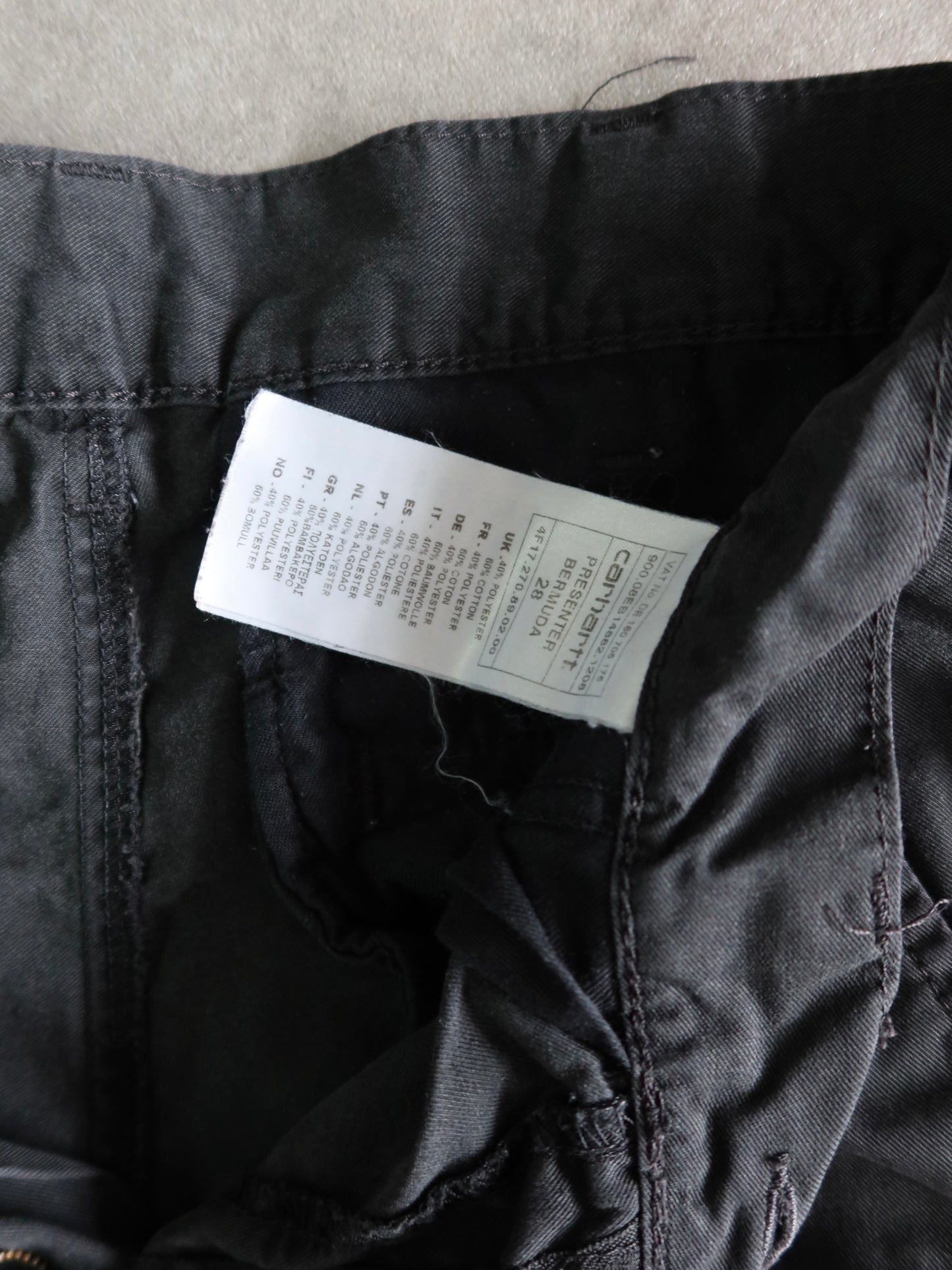 Pantalón Carhartt Presenter Bermuda Vintage (36-38)