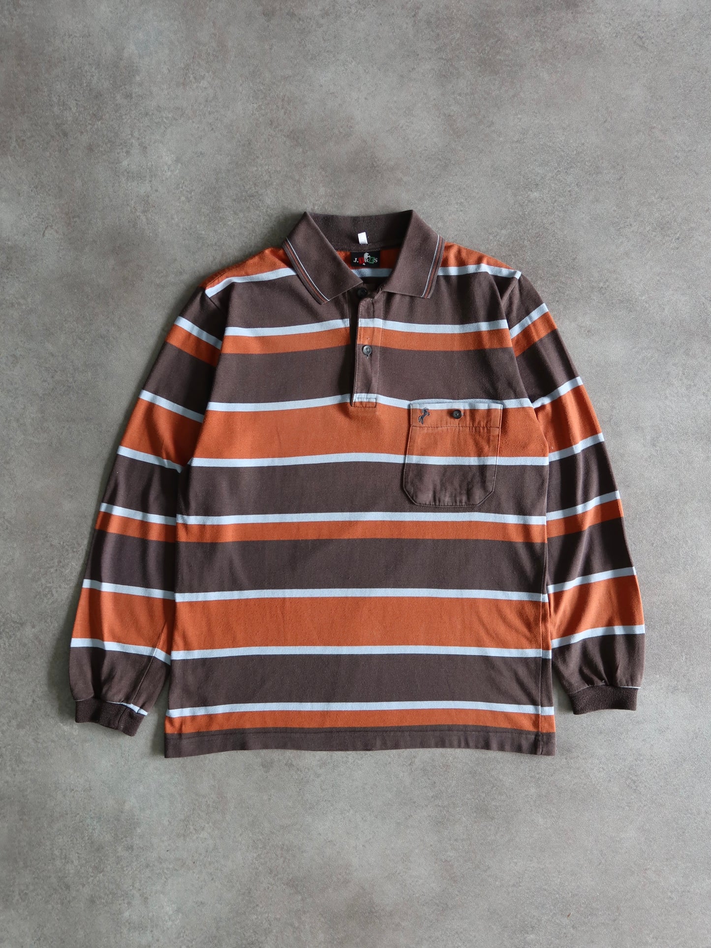 J.Tres Long Sleeve Polo 00s (M)