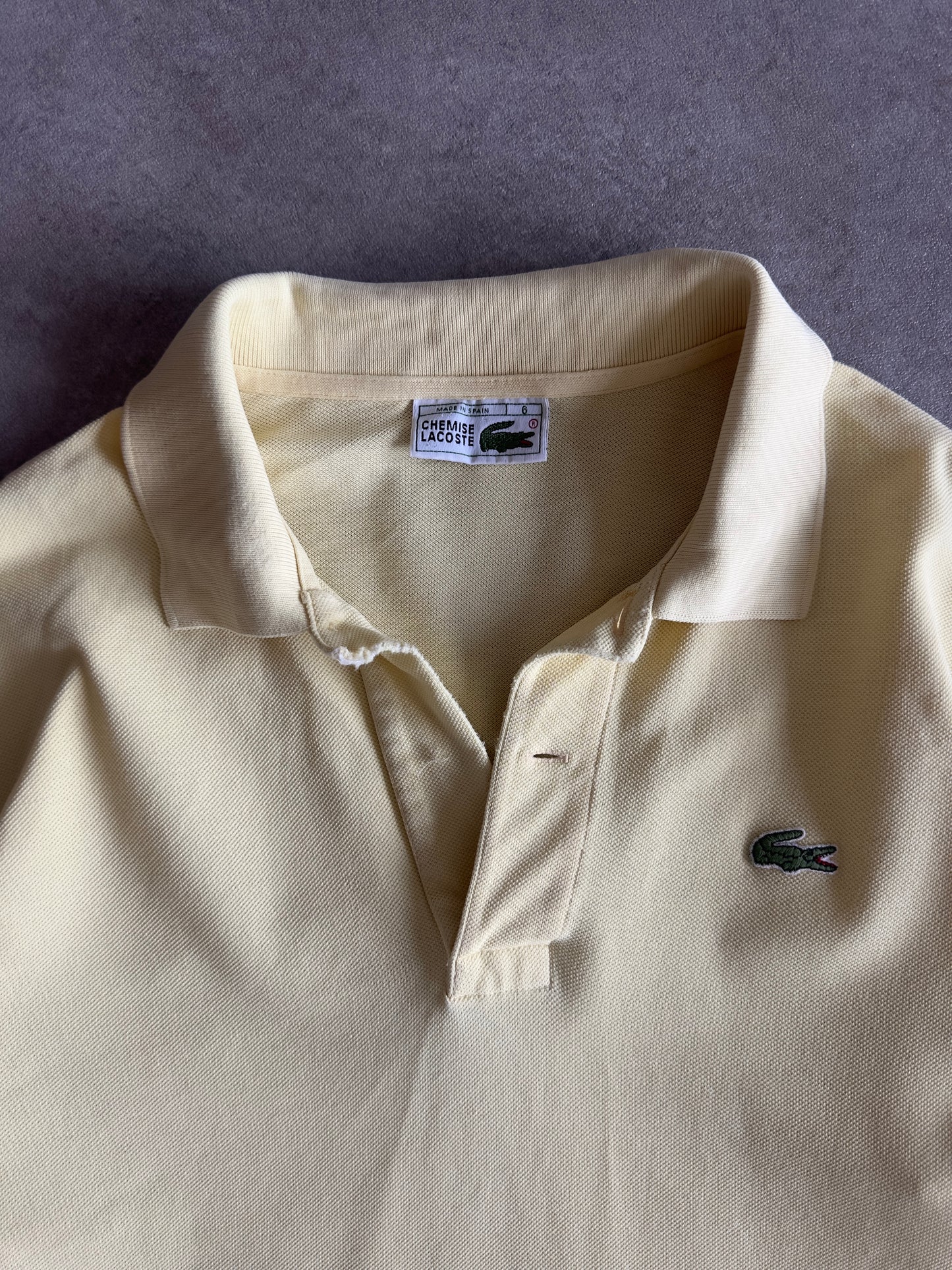 Vintage Yellow Lacoste Polo (M)