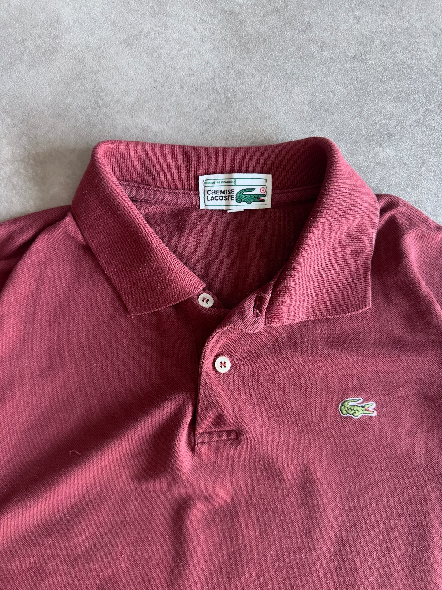 Polo Lacoste Granate Vintage (M)