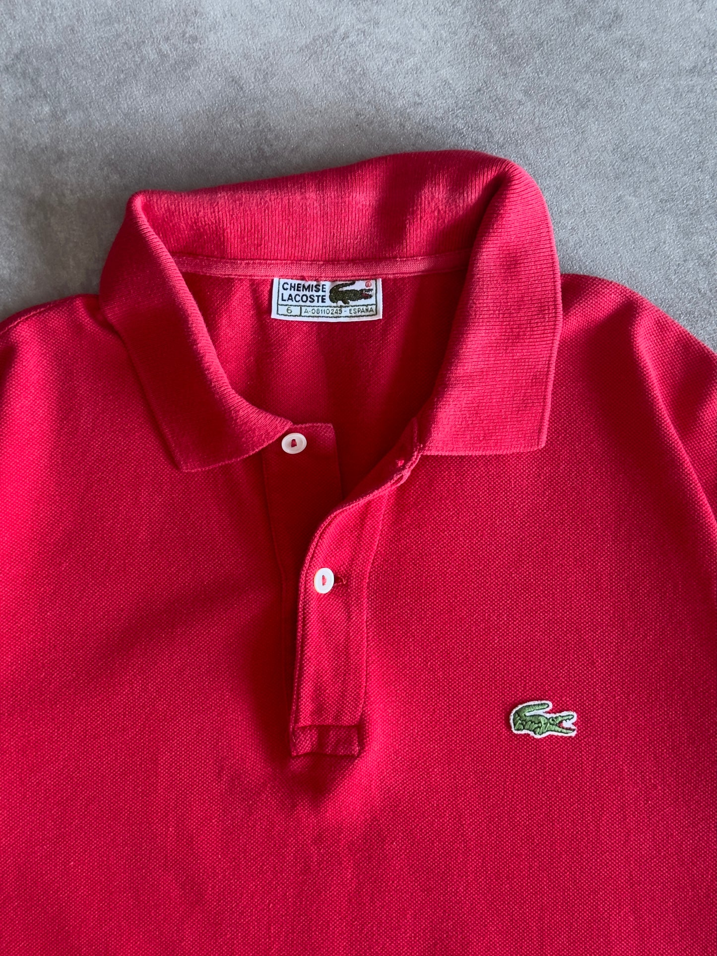 Vintage rotes Lacoste Polo (S)