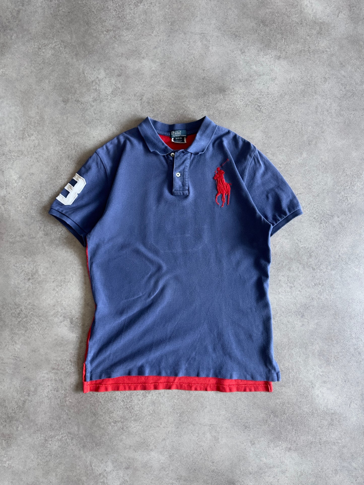 Polo Ralph Lauren Blau und Rot Vintage (S)