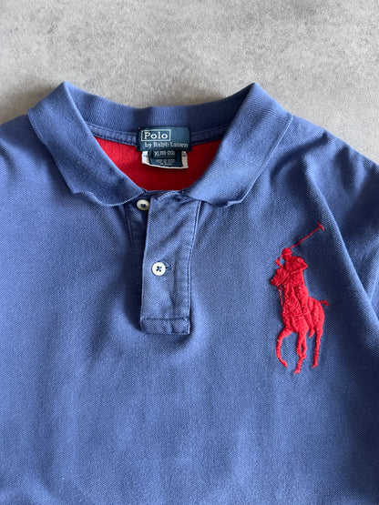 Polo Ralph Lauren Blue and Red Vintage S